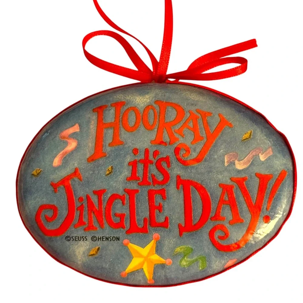 Vintage Dr. Seuss Ornament Lot- The Grinch and‎ Cat in the Hat